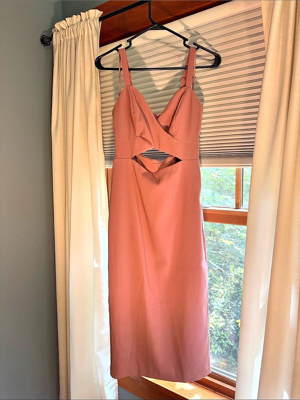 Express Maxi Cutout Dress in Pink/mauve Size 4 Like New